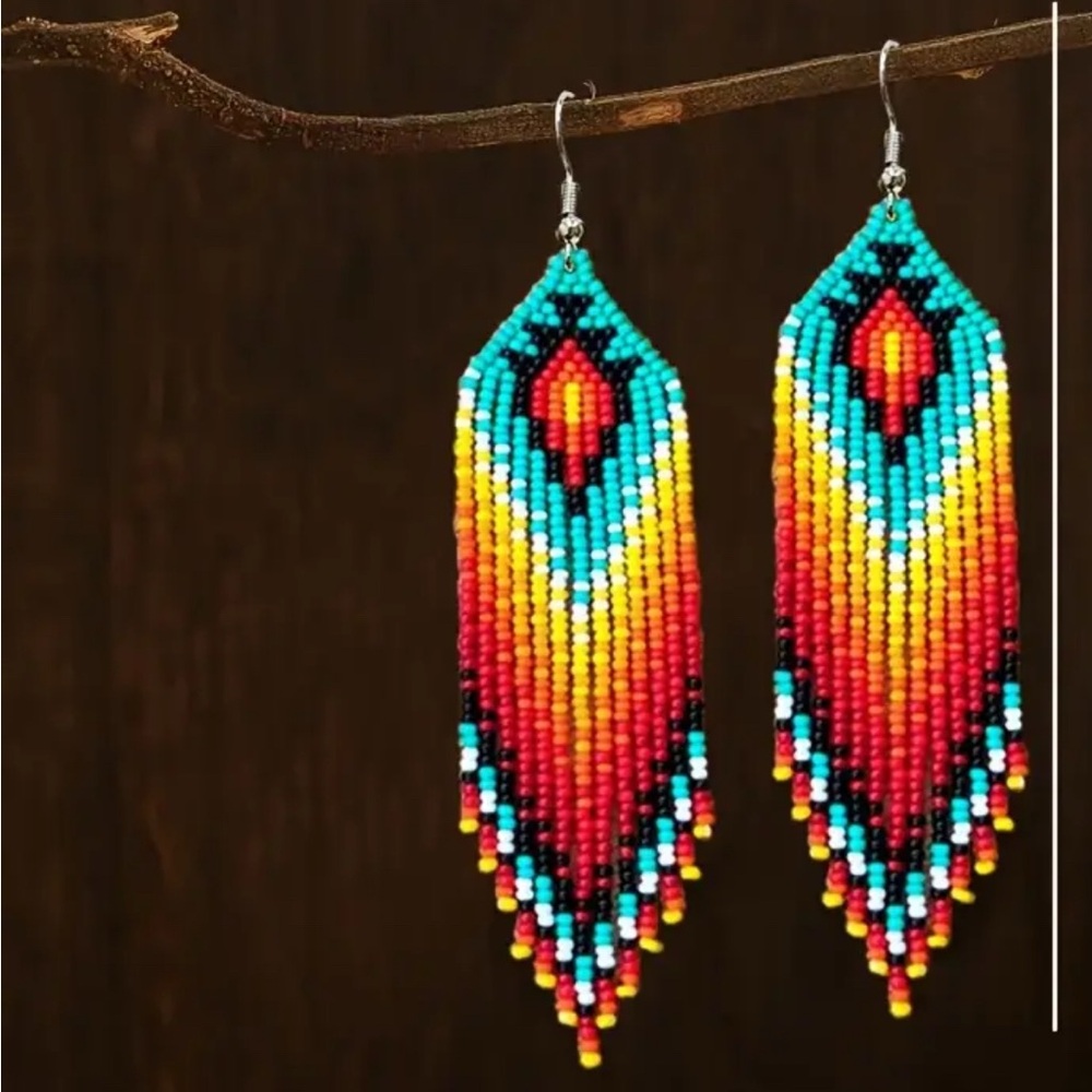 Colorful Beaded Earrings